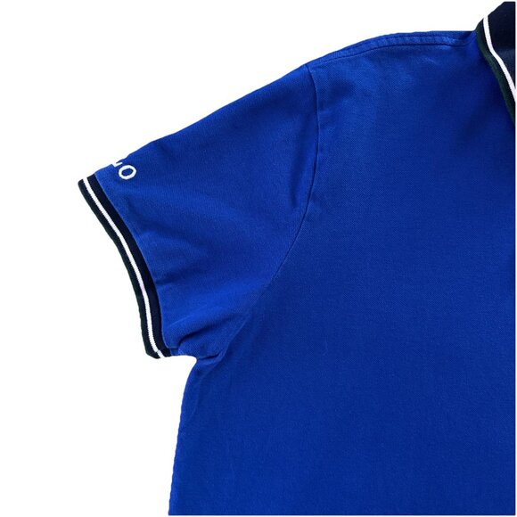 Polo Ralph Lauren XL Slim Pony Logo Shirt Preppy Equestrian Blue Short Sleeve - Picture 4 of 12
